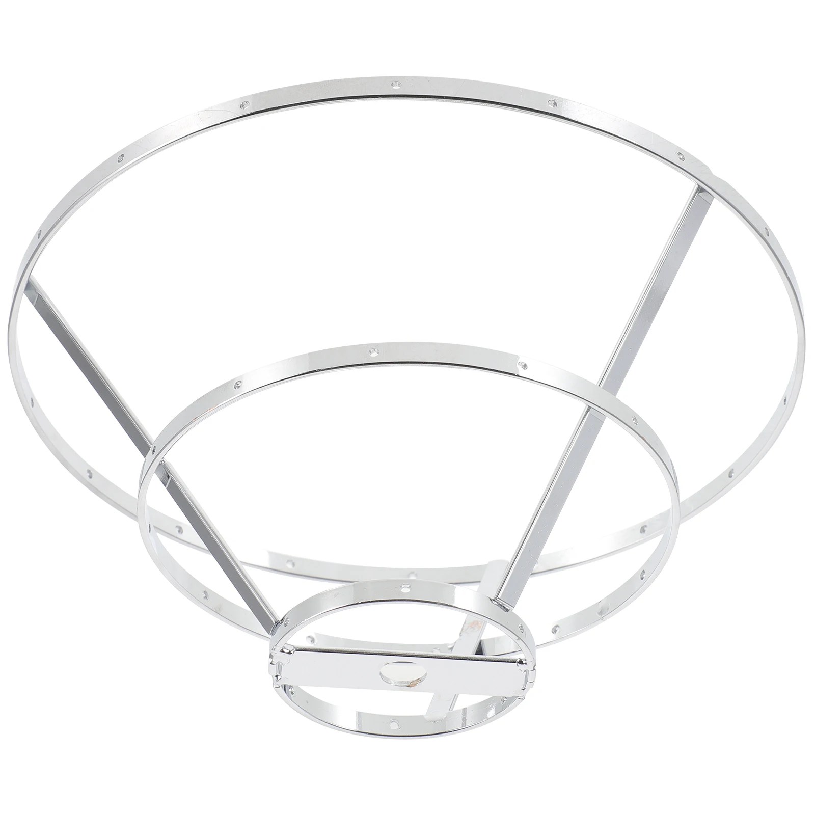 

Lamp Shade Frame DIY Iron Pendant Lamp Shade Holder 3-Tier Structure Smooth Edge Durable Lampshade Making Frame for Hanging