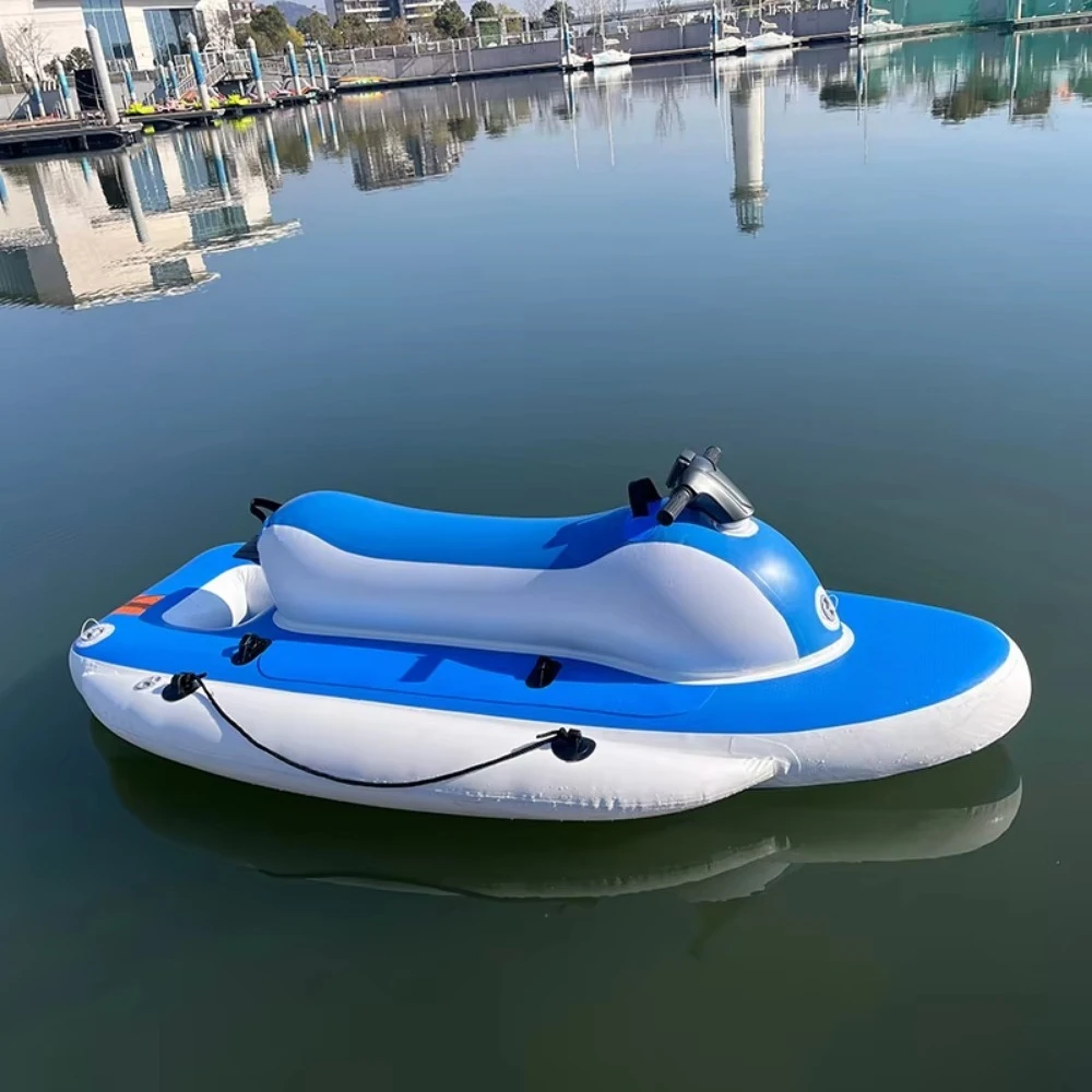 700W Water Floating Inflatable Electric Jet Ski Boat Electric Motor Rowing Boats for Water Sports