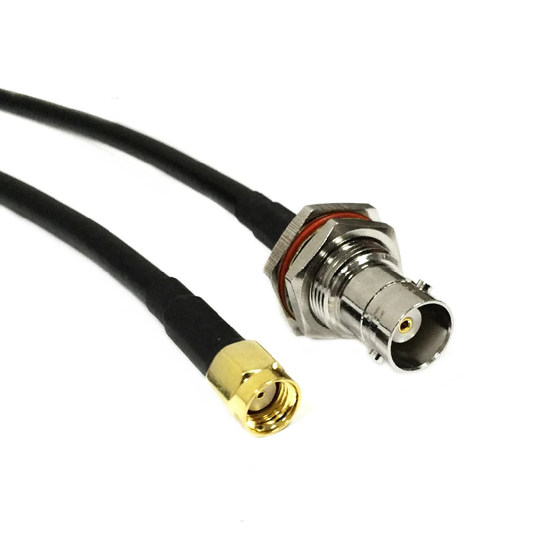 

Radio Baofeng Extension Cable SMA Reverse Polarity Male RP Plug to BNC Female Bulkhead Pigtail Cable RG58 50cm/100cm Wholesale