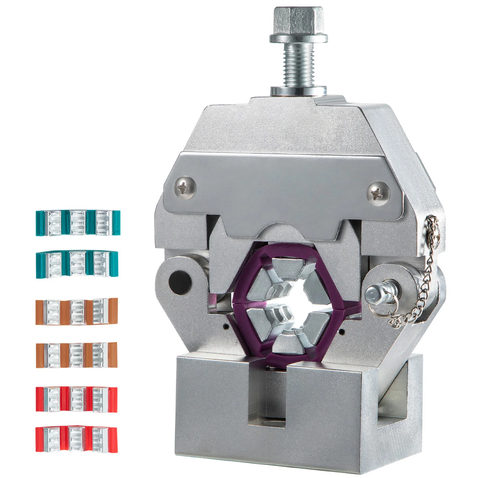 

SucceBuy Hydraulic Pro Press Hose Crimper Kit with 4Dies 71550 Handheld Manual Hydra-Krimp Air Conditioning Repair Tools Set