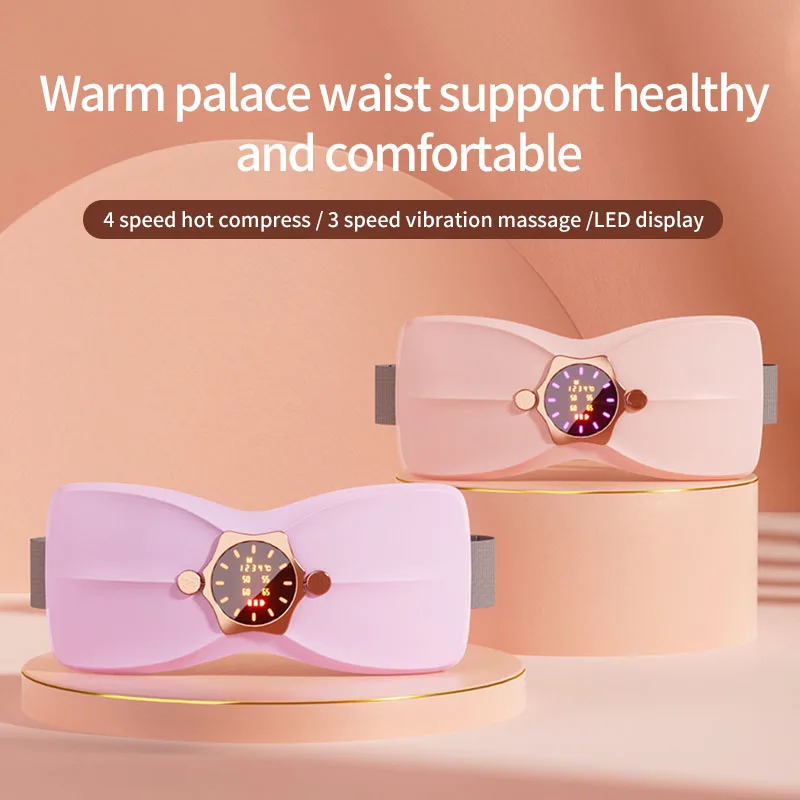 

Christmas gift portable wireless heating pad, fast heating pad, electric belt device, three levels of vibration and heating, sui