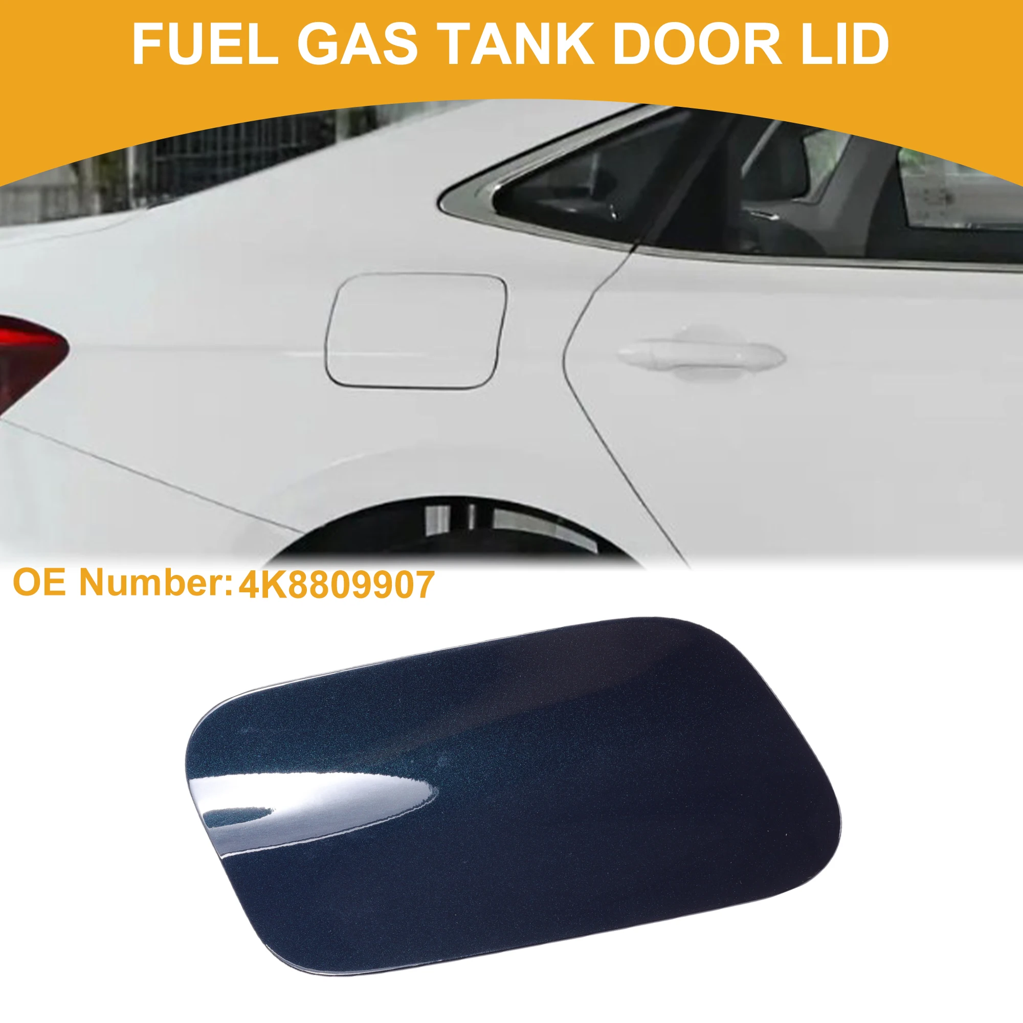 

UXCELL Fuel Tank Door Cap for Audi A7 19-24 Clip Type No.4K8809907 Electric Blue ABS