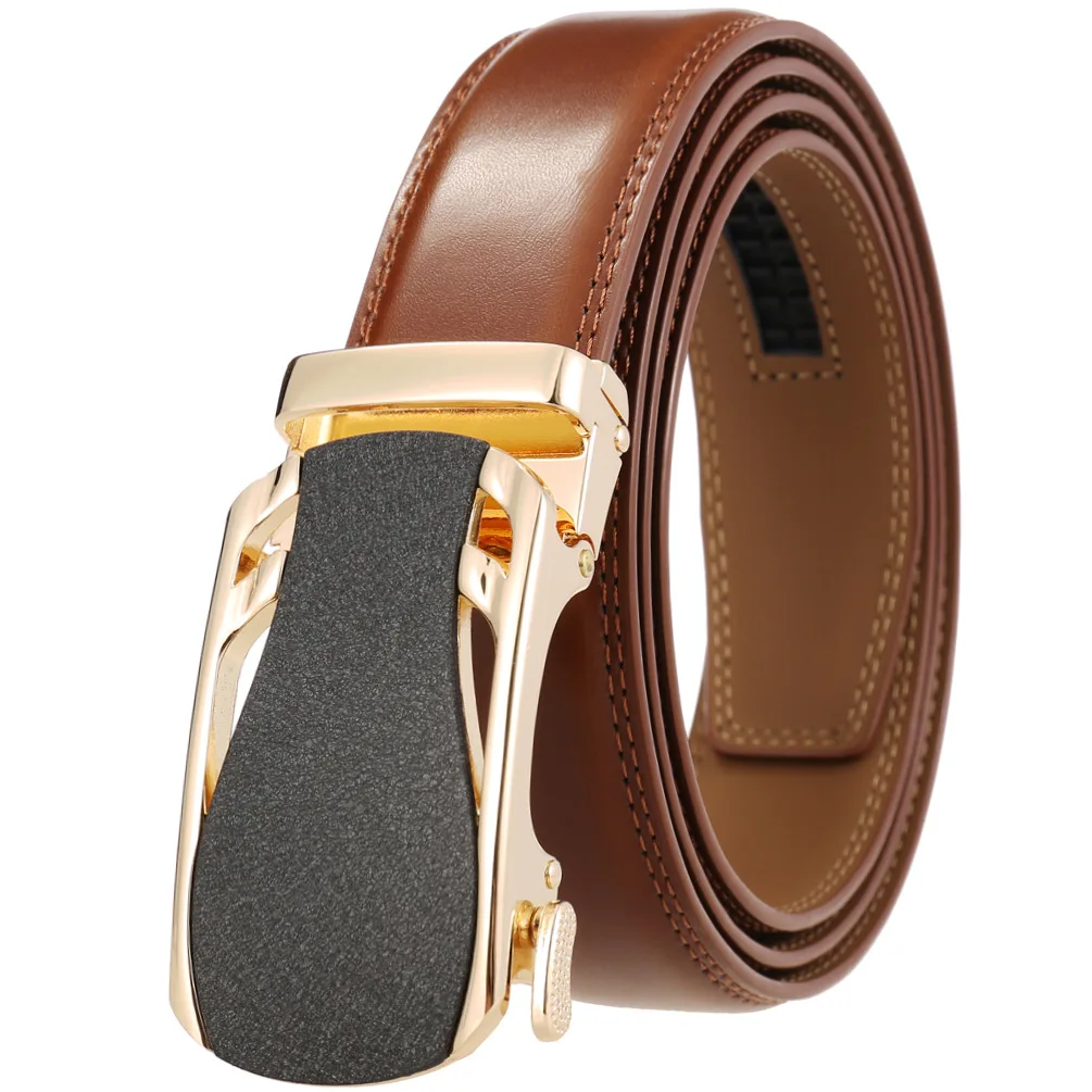 Metal Automatic Belt Buckle 35mm Mens Belts Genuine Leather Luxury Automatic Buckle For Jeans Man Belt Accessories CE36-21965