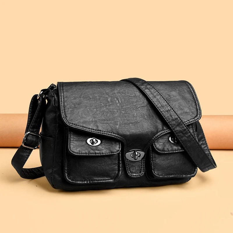 

Elegant Synthetic Leather Shoulder Bag for Women, Fashion Tote Bag with Detachable Strap & Spacious Compartment, Work Handbag