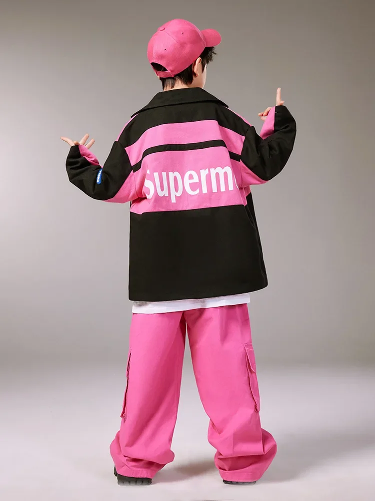 Moderne K-pop Jazz Dance Kostüm Mädchen Hip Hop Performance Kleidung Kinder Laufsteg Street Dance Kleidung Mode Bühne Tragen