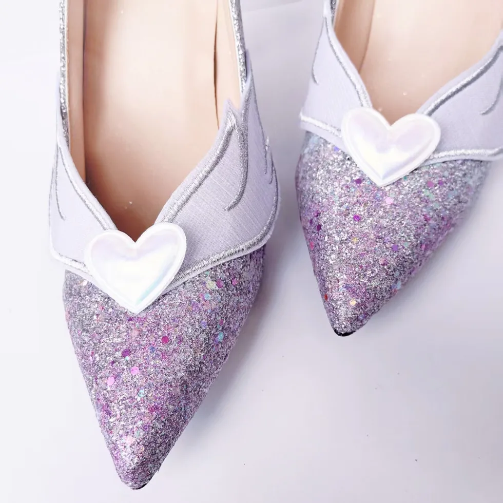 게임 혼카이 스타 레일 사이렌 코스프레 신발 블링 여성용 힐 할로윈 파티 카니발 롤플레이 코스튬 액세서리 신발