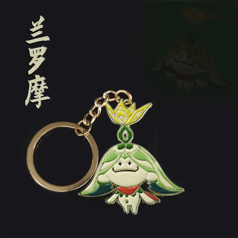 Arama Aranara Believers of the Grass God Nahida-Buer Game Impact Keychain&Keyring Metal Gift Bag Car Hanging Accessories