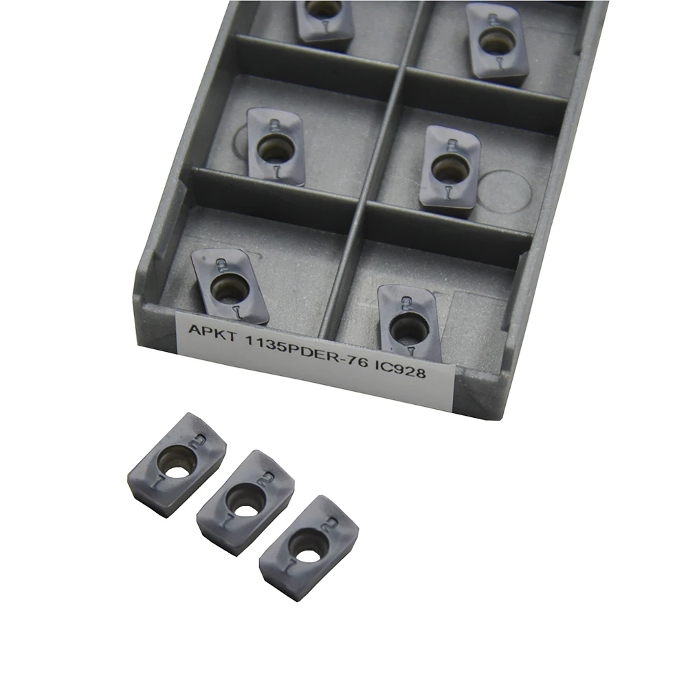 

10pcs APKT1135PPER-76 IC928/APKT1604PDR-76 IC928 CNC Milling Inserts for Lathe Boring Bar Holder Turning Tool Parts Set