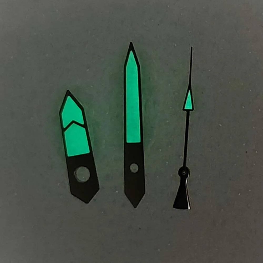 3 قطعة استبدال ساعة الأيدي 8x12.5x13 مللي متر سوبر مضيئة C3 السيف إبرة لحركة NH35/ NH34/ NH36/4R/7S/ NH70