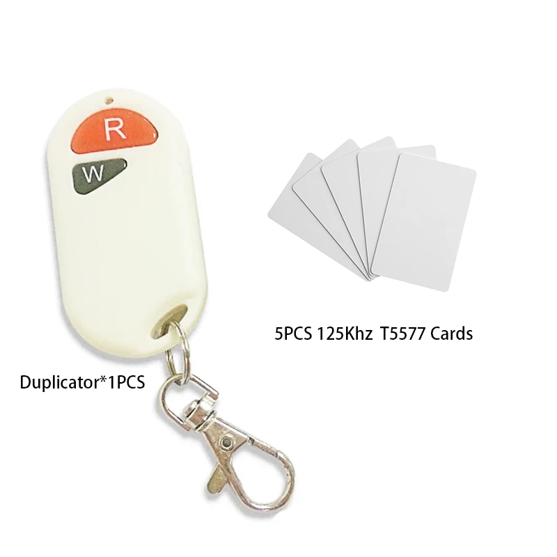 Мини-ридер Rfid-карт, писатель, копир, идентификационные метки, программатор со световым индикатором, 125 кГц, EM4305 T5577, брелок для ключей, дубликатор