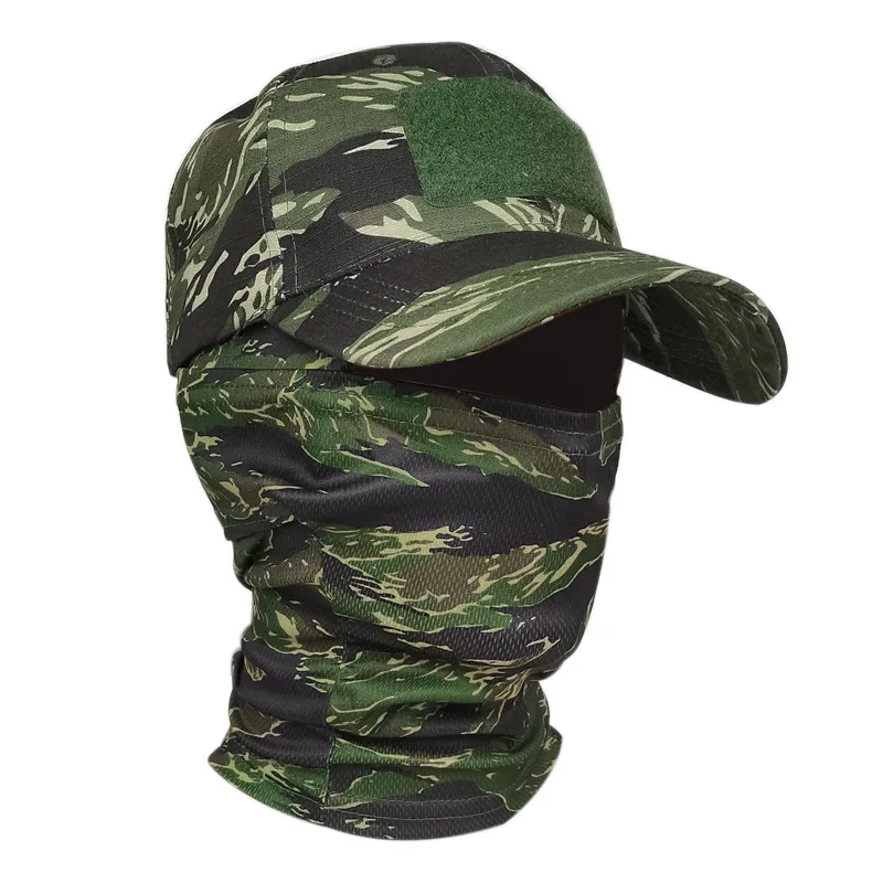 

Camouflage baseball cap visor Outdoor hiking hunting fishing duck tongue cap tactical military fan baseball cap tiger-spotted