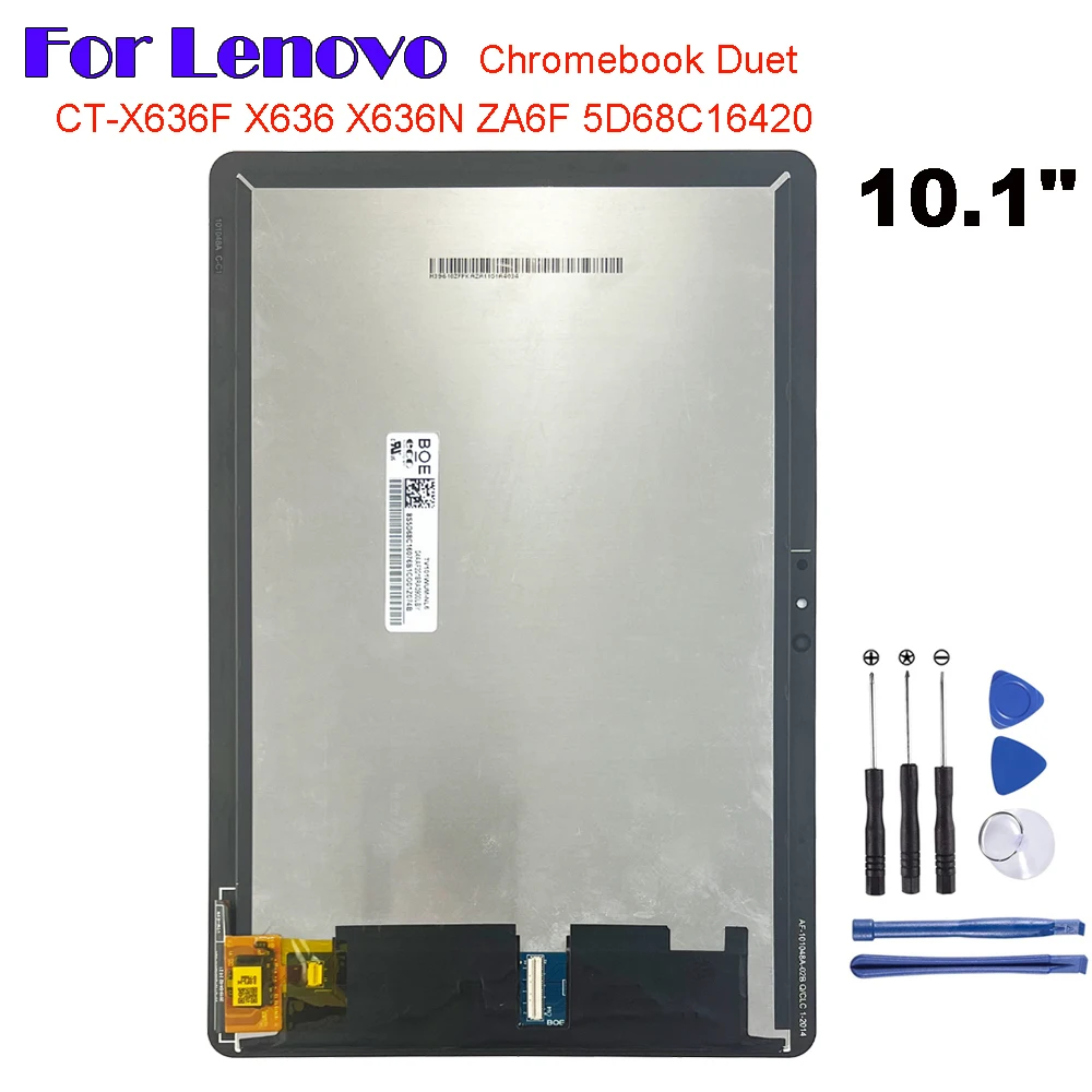 AAA+ For Lenovo Chromebook Duet 10.1 CT-X636 CTX636 CT-X636F CT-X636N ZA6F LCD Display Touch Screen Digitizer Glass Assembly