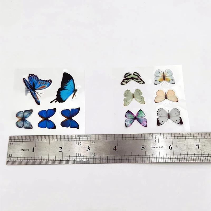 100 листов винтажных цветов в виде бабочки