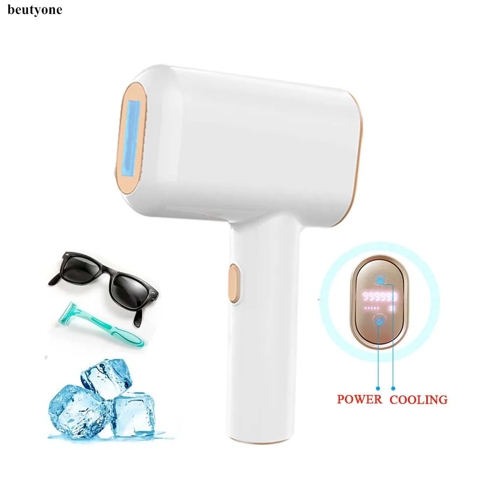 Beutyone Laser Hair Removal Device IPL Laser Epilator with 999999 Shots Home Use Bikinis Depilador for Women Laser Hair Removal