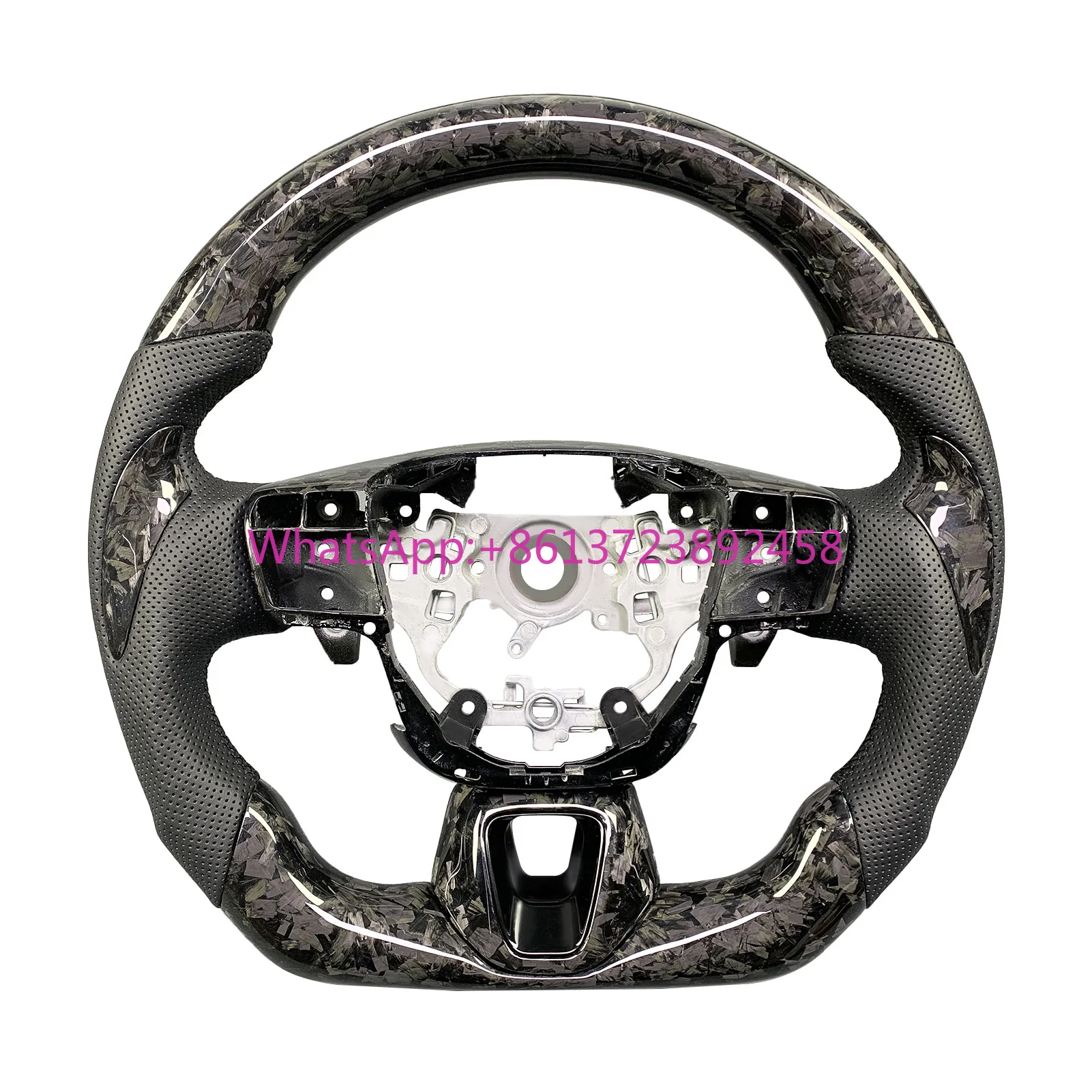 

For Toyota Camry Crown New Generation 2024 2025 Customized Car Accessories Forged Carbon Steering Wheel Perforated Leather