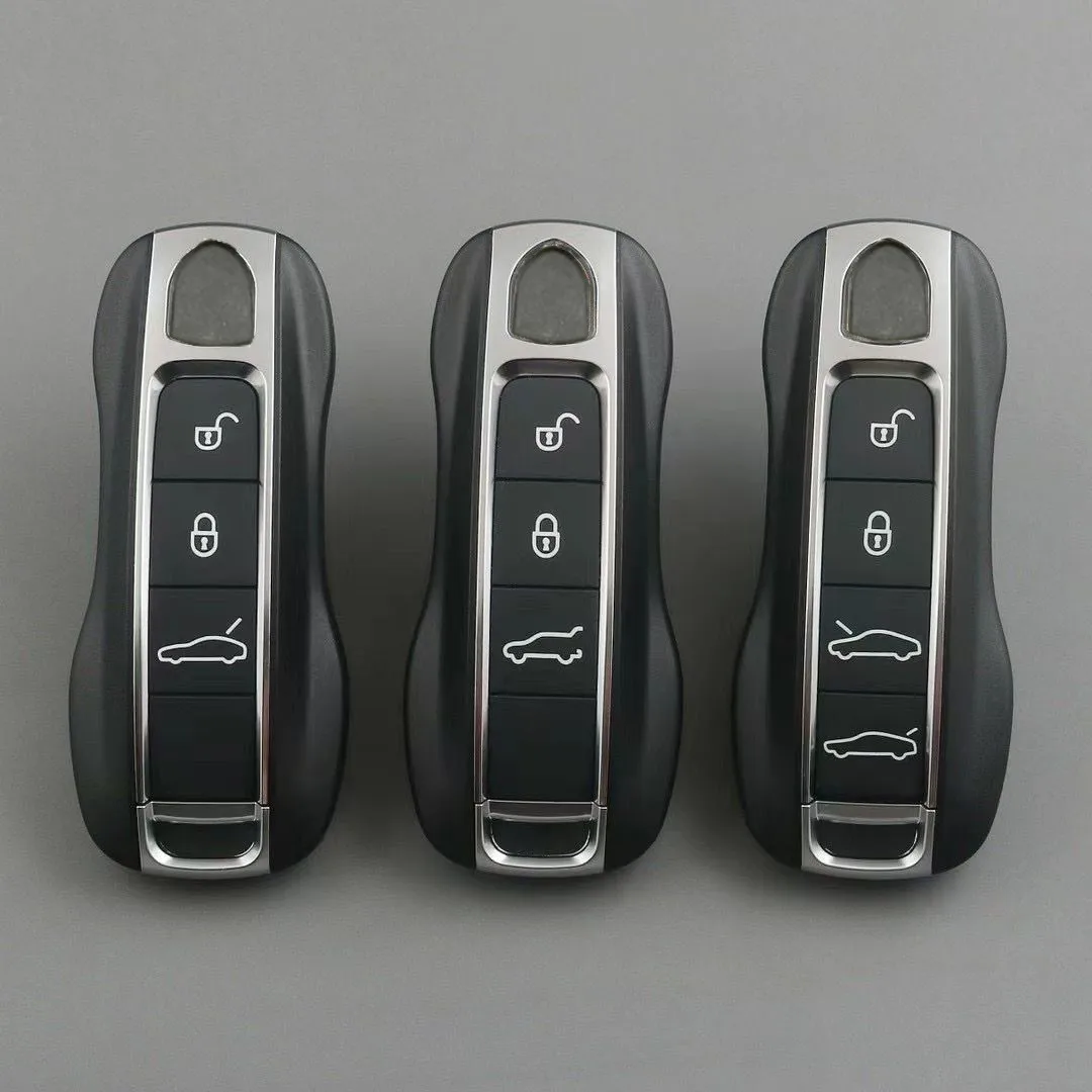 Car Key Case For Porsche Cayenne Panamera Cayman Macan Boxster 718 911 Remote Control Key Button Replace