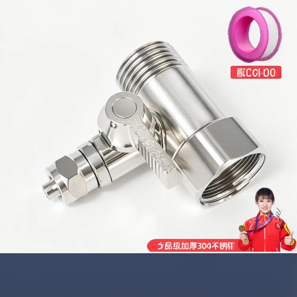 Durable Brass Tee Ball Valve Adapter 4 Point Internal External Thread To 2/3 Point Tube For Water Purifier Repair