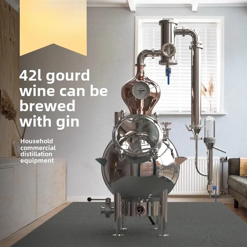 Household Copper Distiller for Baijiu Whisky Gin Brewing Complete Home Distilling Equipment Set