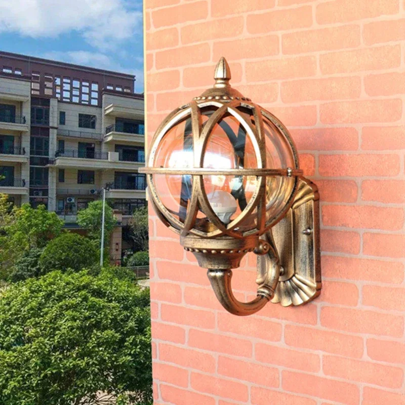 

Creativity Porch Lights Powered Led Outdoor Lighting Waterproof Wall Lamp European Furniture Vintage Villa Garden Dacor