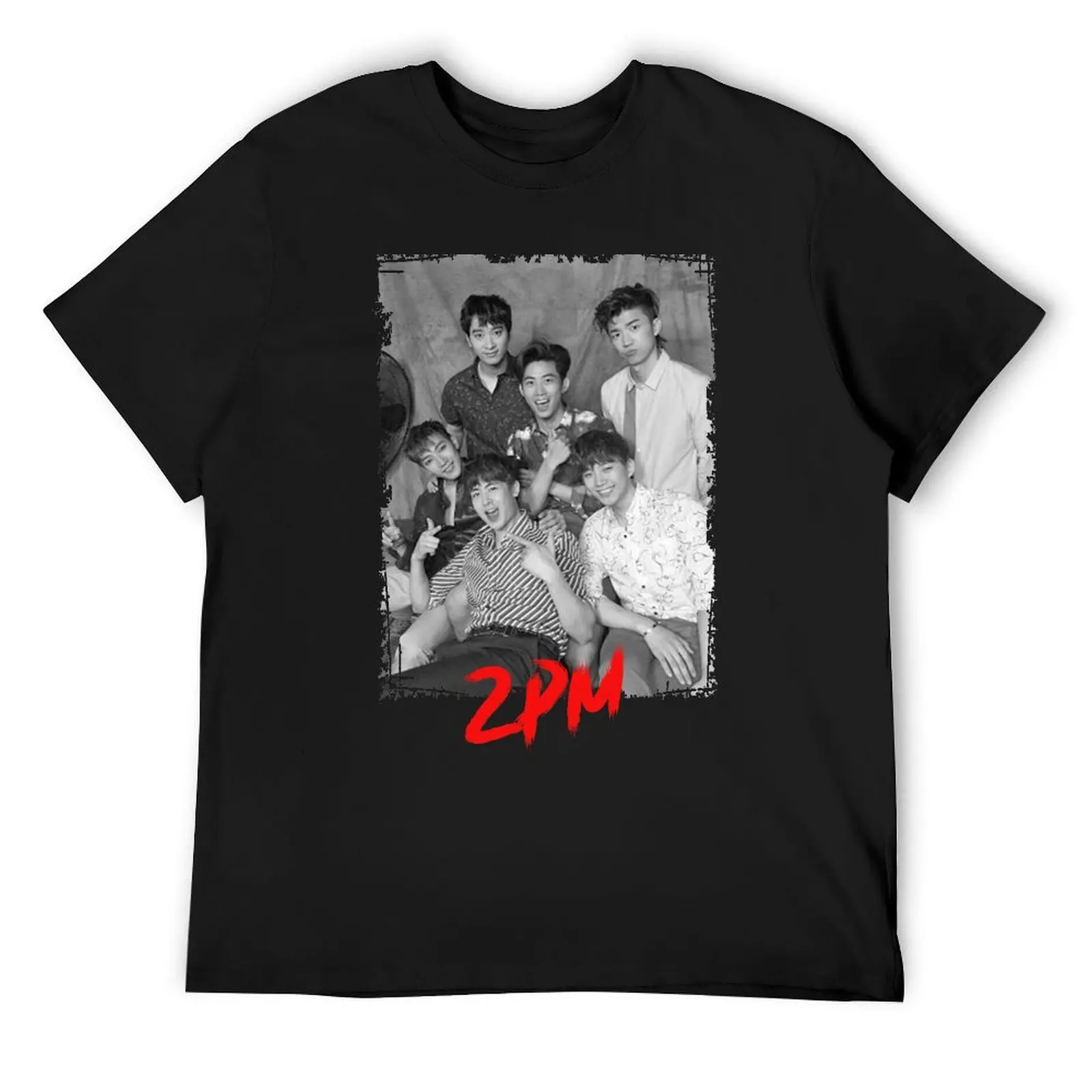 2PM Kpop Group Members Kpop RGB Color Design T-Shirt oversized new edition mens t shirt