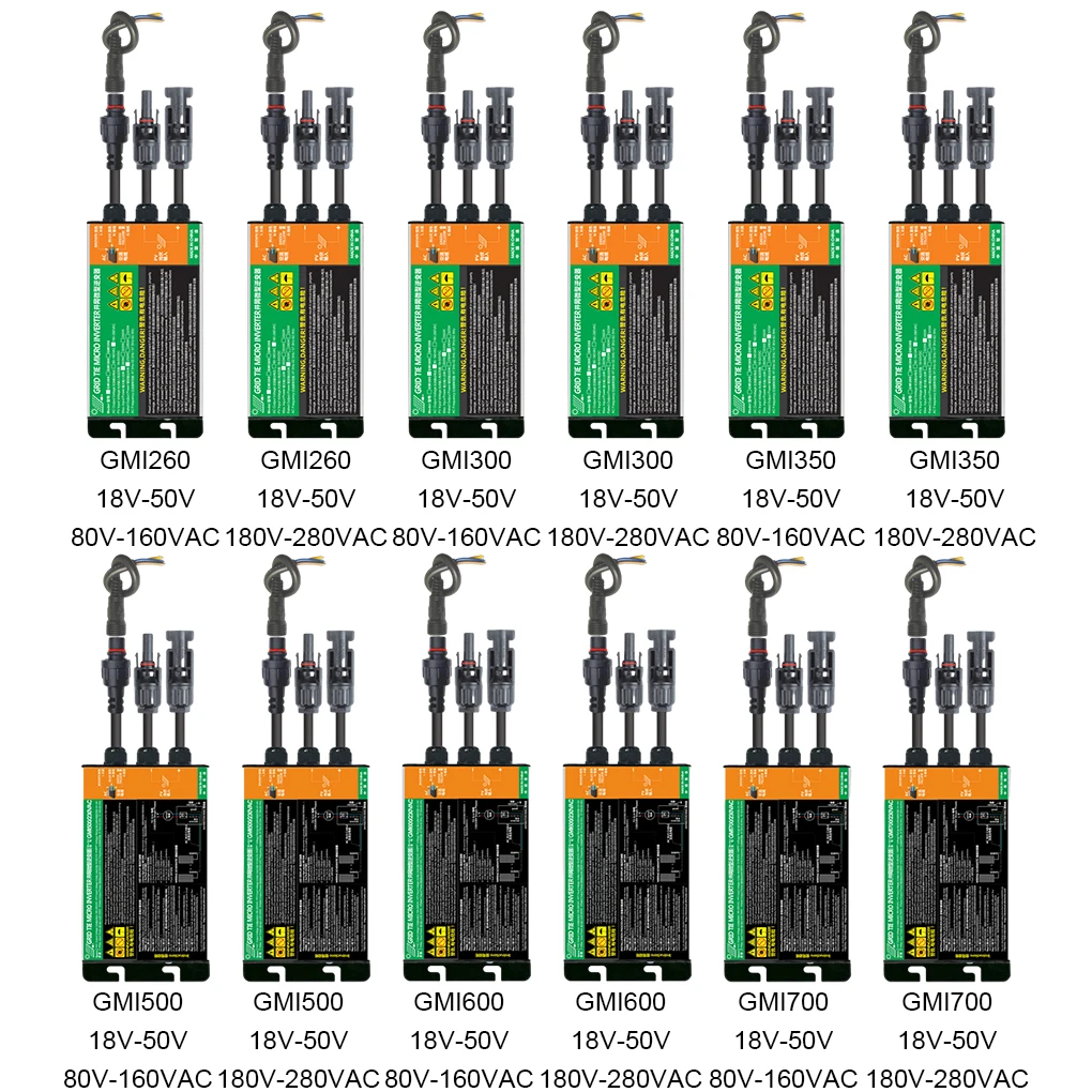 Solar Micro Inverter With MPPT Technology Reduce Carbon Footprint And Lower Emissions Low GMI700 18V-50V 80V-280VAC