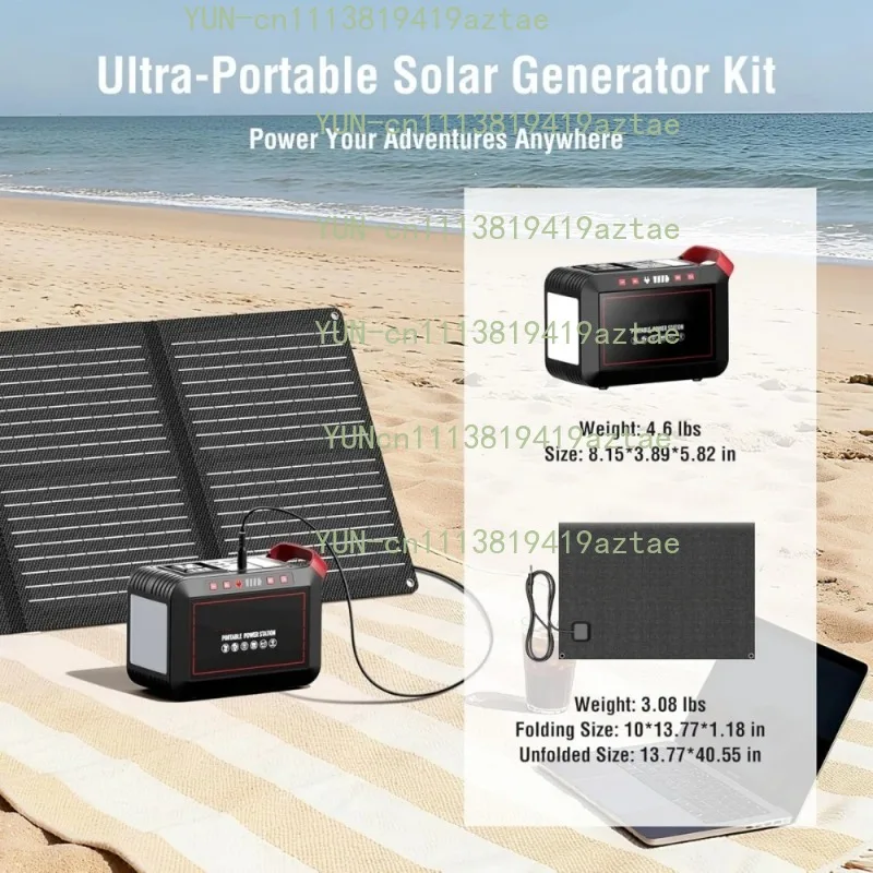 Portable Solar Power Station 110V/220V, 300W-3000W Outdoor Home Energy Storage Generator