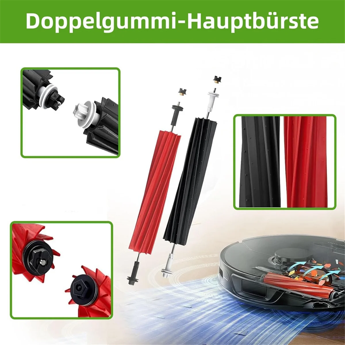 شعبية ل Roborock Q8 Max / Q8 Max +/Q5 Pro/Q5 Pro + مكنسة كهربائية فرشاة جانبية رئيسية فلتر Hepa ممسحة أكياس استبدال أجزاء