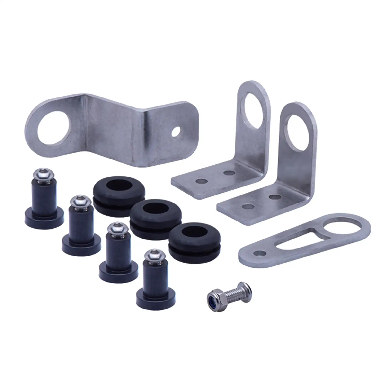 Radiator Bracket Steel Kit Bolt on Wall Shelf Support Holder for Honda Civic EG EK DC2 K Swap Applications