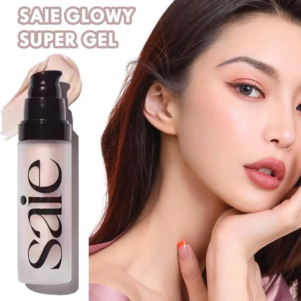 2025 Saie Fard in polvere liquido lucido Evidenziatore illuminante per il viso all-over Gel liquido idratante per trucco a lunga durata