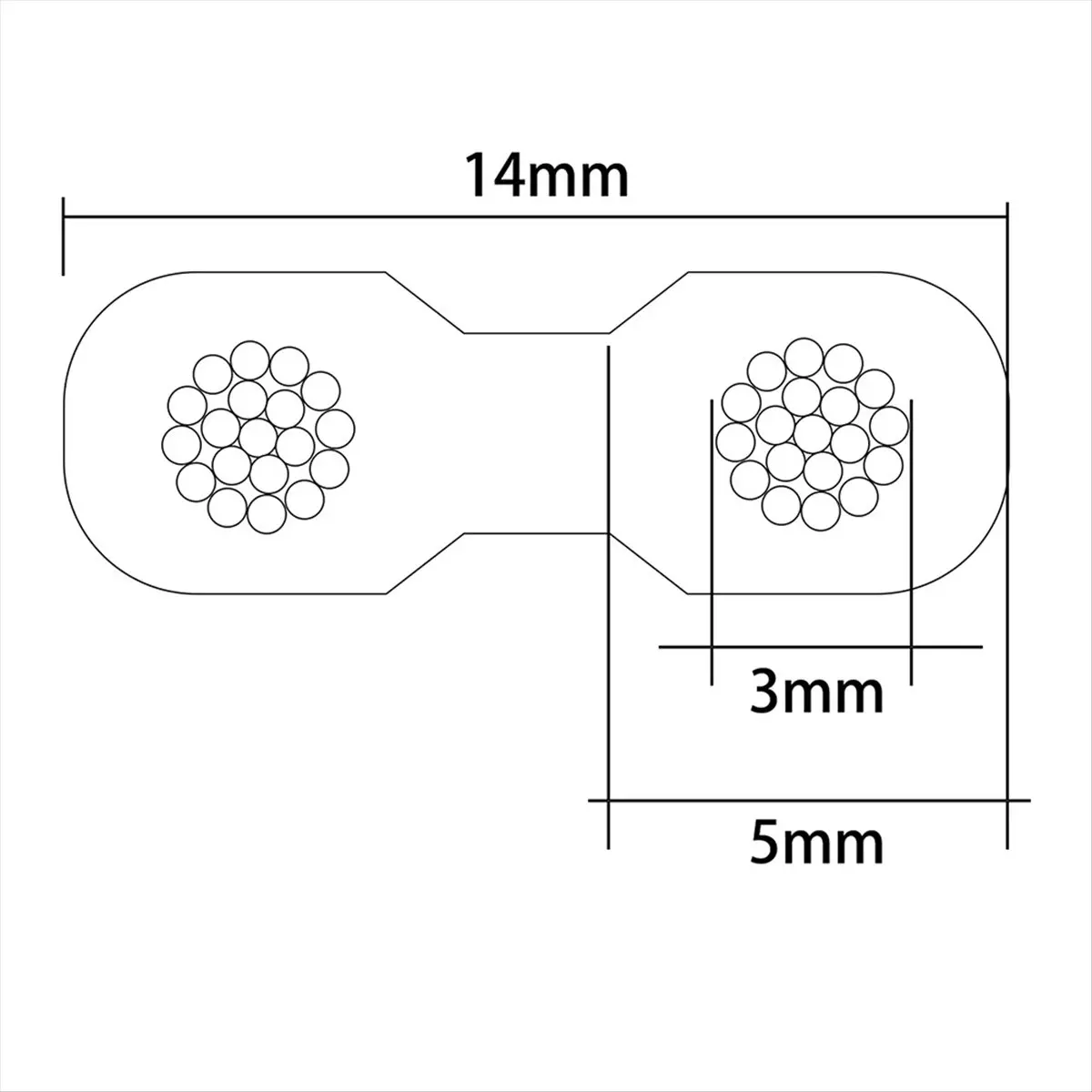 11AWG Silver Plated Pure Copper OFC Speaker Cable Audio Speaker Cable for HiFi Speakers Surround Polarity Marking 0.5m
