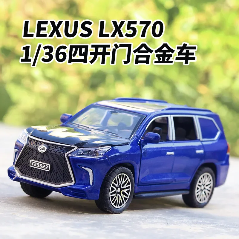 1:36 Lexus Lx570 Hoge Simulatie Diecast Auto Metaallegering Model Auto Kinderspeelgoed Collectie Geschenken A608