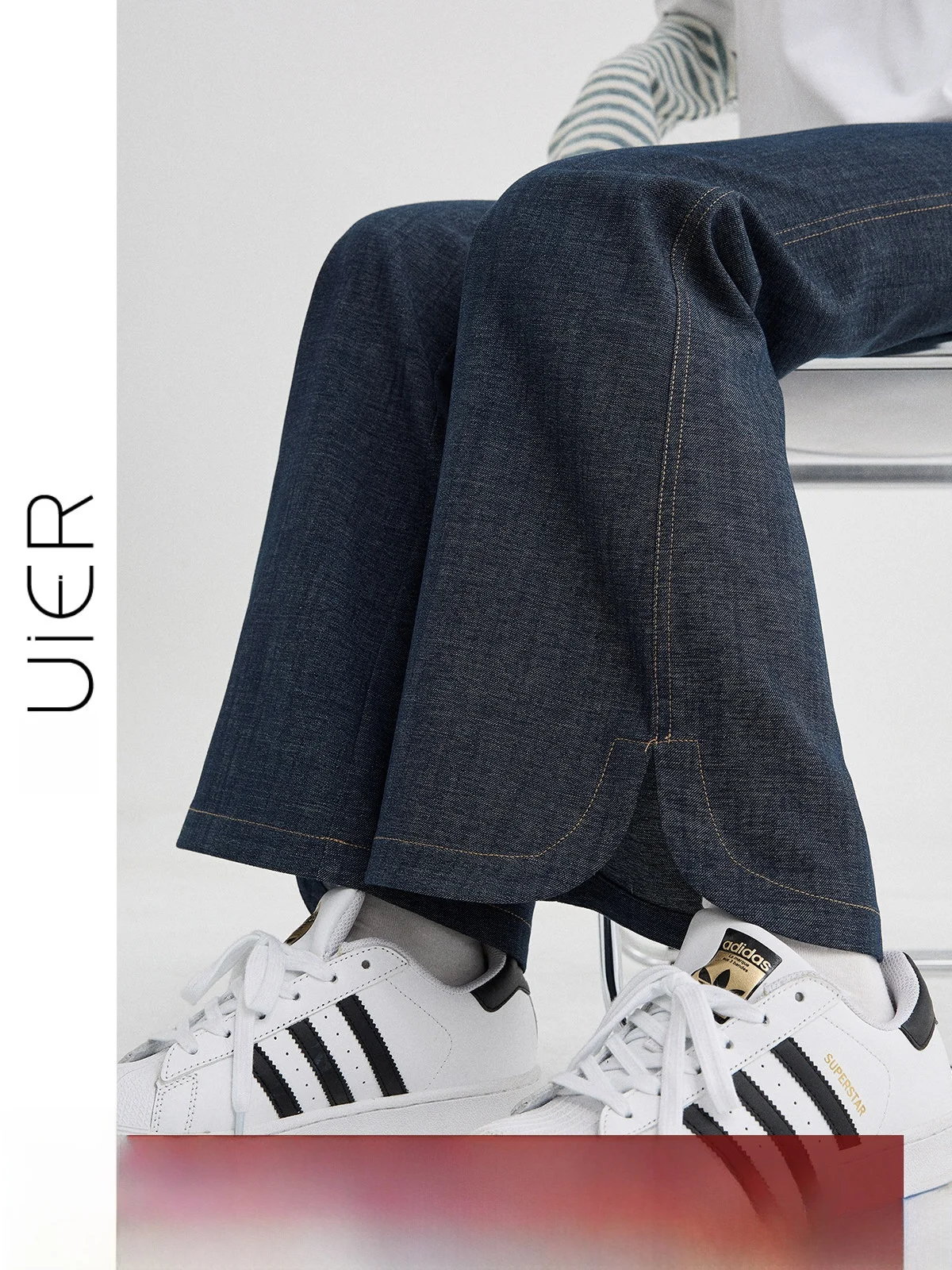 

High Waist Micro Flare Jeans Women's New 2026 Summer Washed Slimming Vintage Bell Bottoms Straight Leg Jeans Floral Pattern