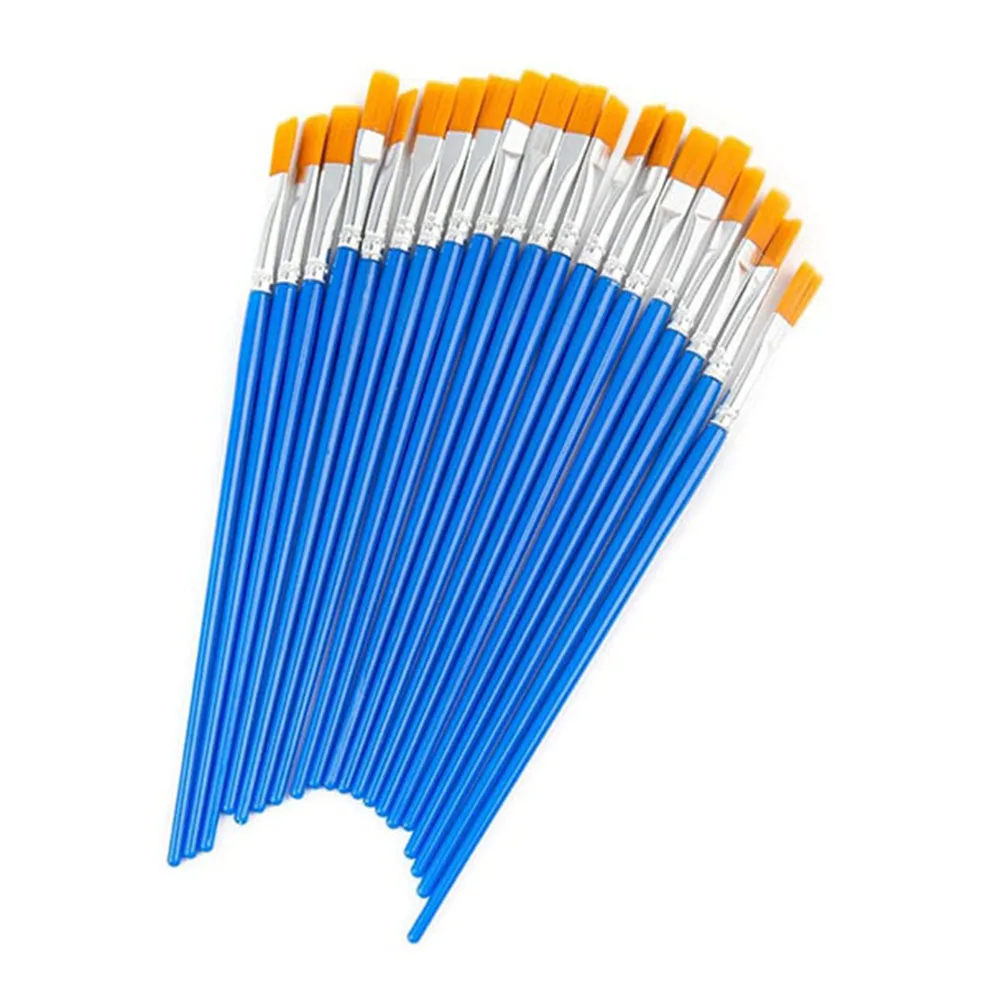 20 Strips 120 Cans Empty Paint Strips Paint Jar Cups 20 Pieces Paint Brushes For School Art Craft Supplies (3Ml/0.17 Oz)