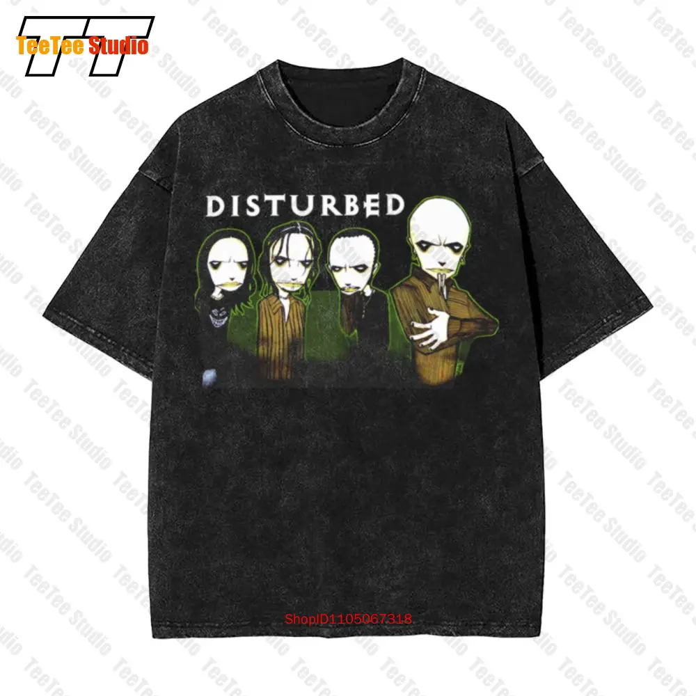 

Винтажная футболка большого размера Disturbed Midnight Glow In The Dark GRG4