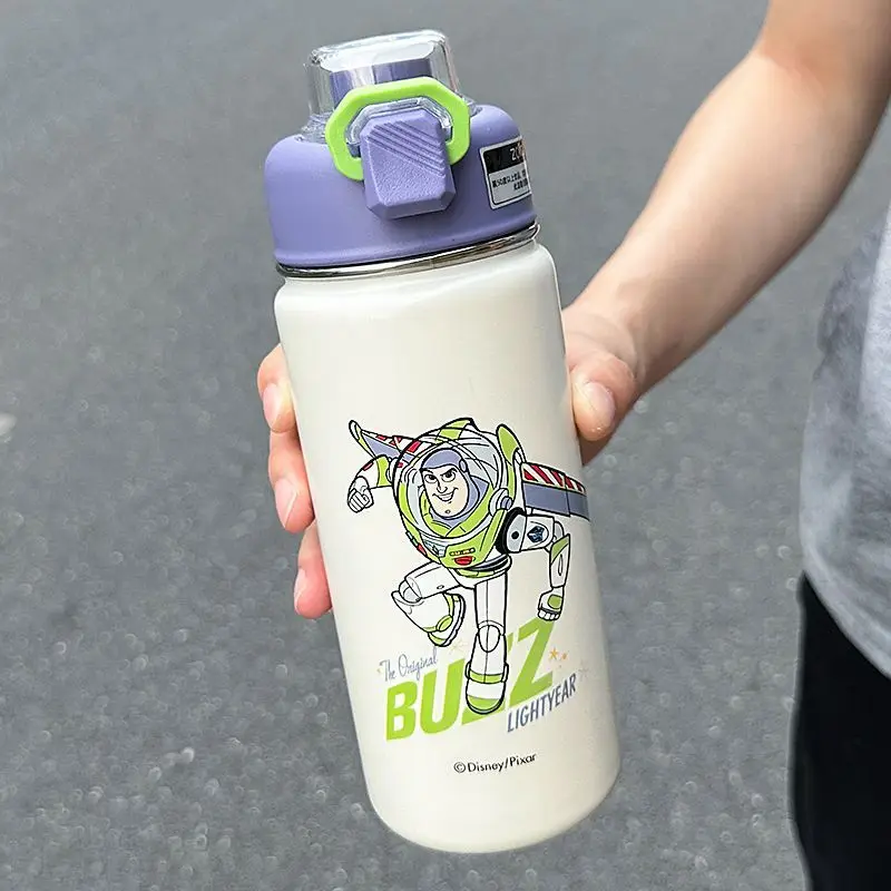 Ice Princess Lotso Mickey Buzz Lightyear tazza termica portatile in acciaio inossidabile con motivo a cartoni animati dolce e carino per uomo e donna