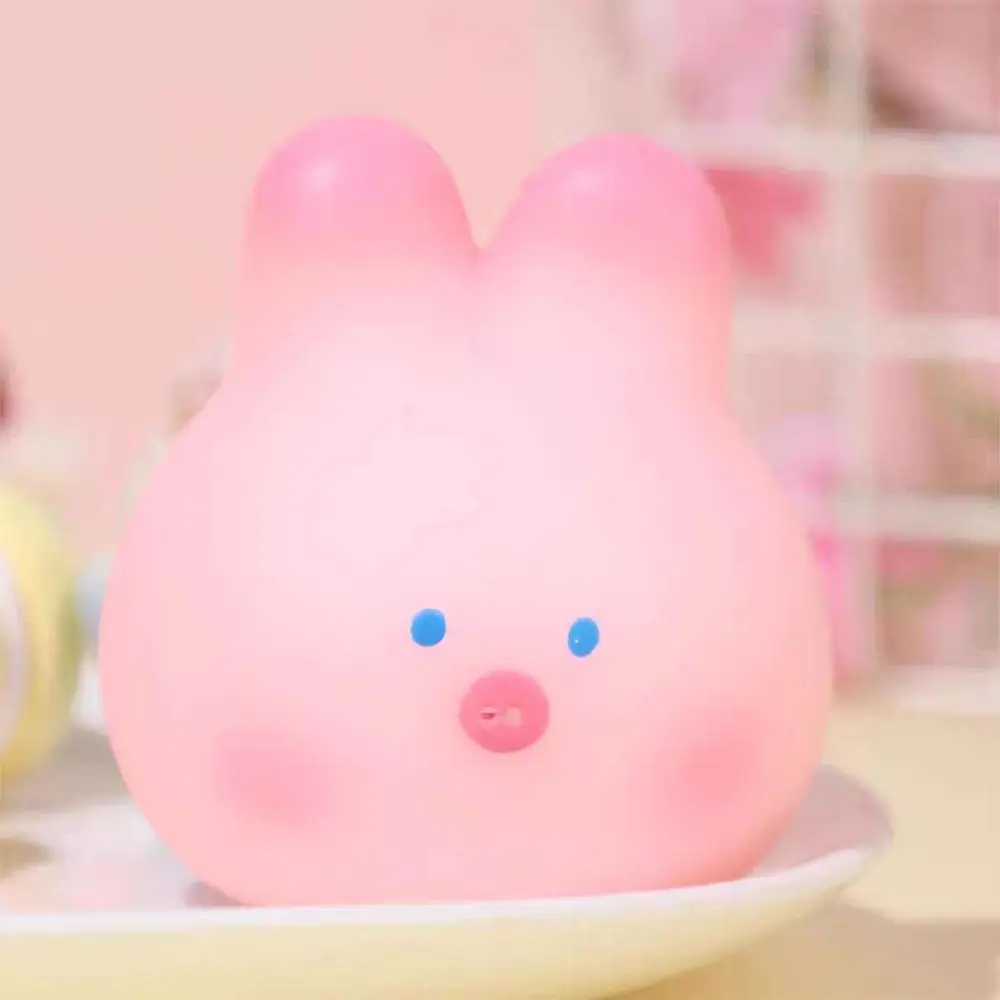 Mochi Pink Pig Squeeze Toy Rabbit Pink Squeeze Pinch Toy Cartoon Animal Kawaii Cherry Blossom Pig Office Workers