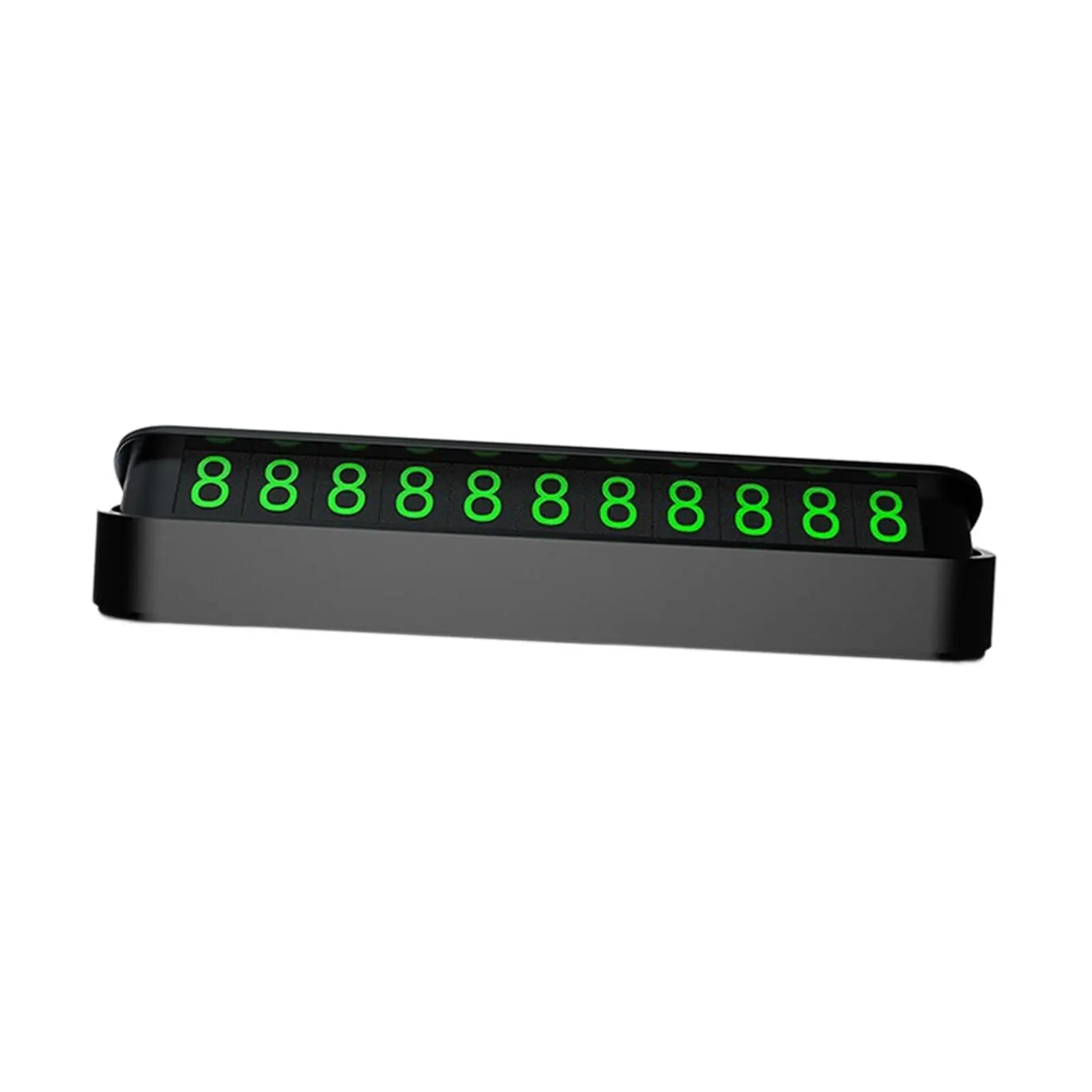 Magnetic Car Phone Number Plate Temporary Hidden Parking Sign ABS Plastic Dashboard Number Card for Multiple Vehicles