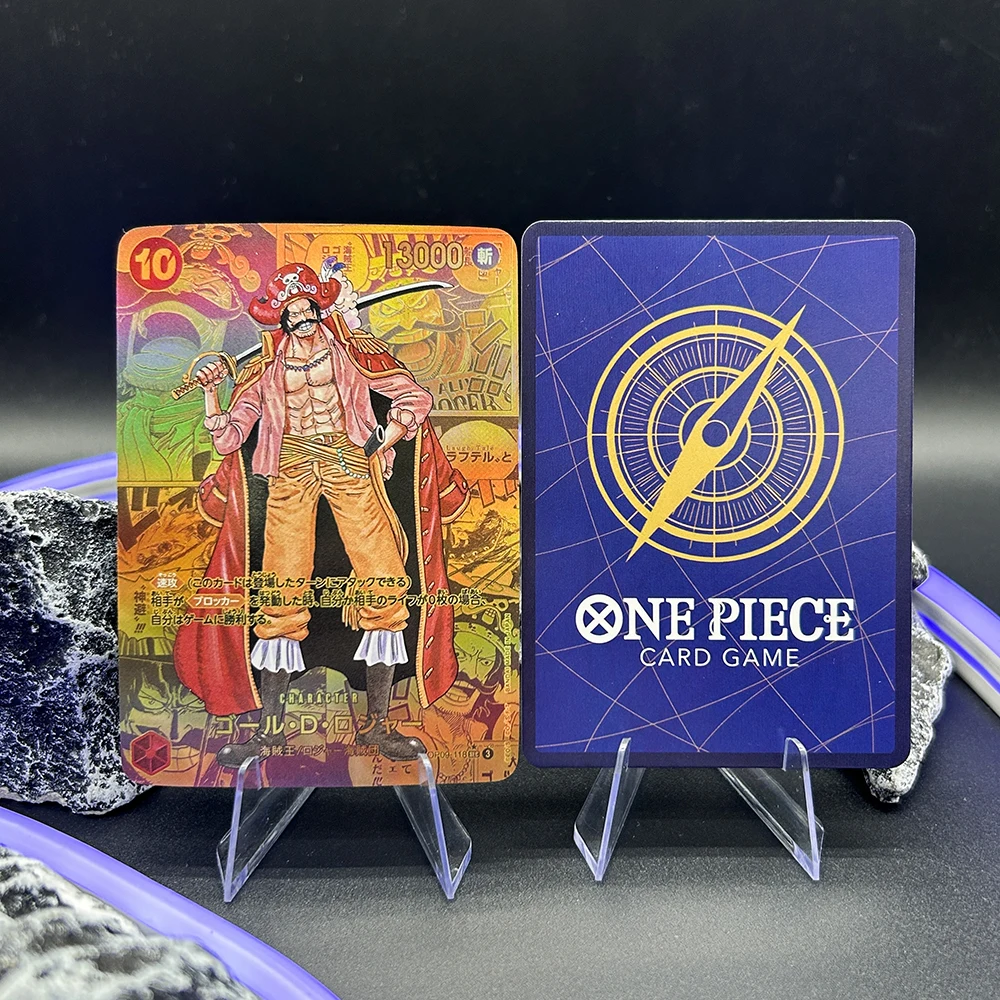 1Pcs OPCG Goldroger Diy Homemade Collection Card Refraction Color Flash Japanese Version Birthday Gifts Game Collection Card