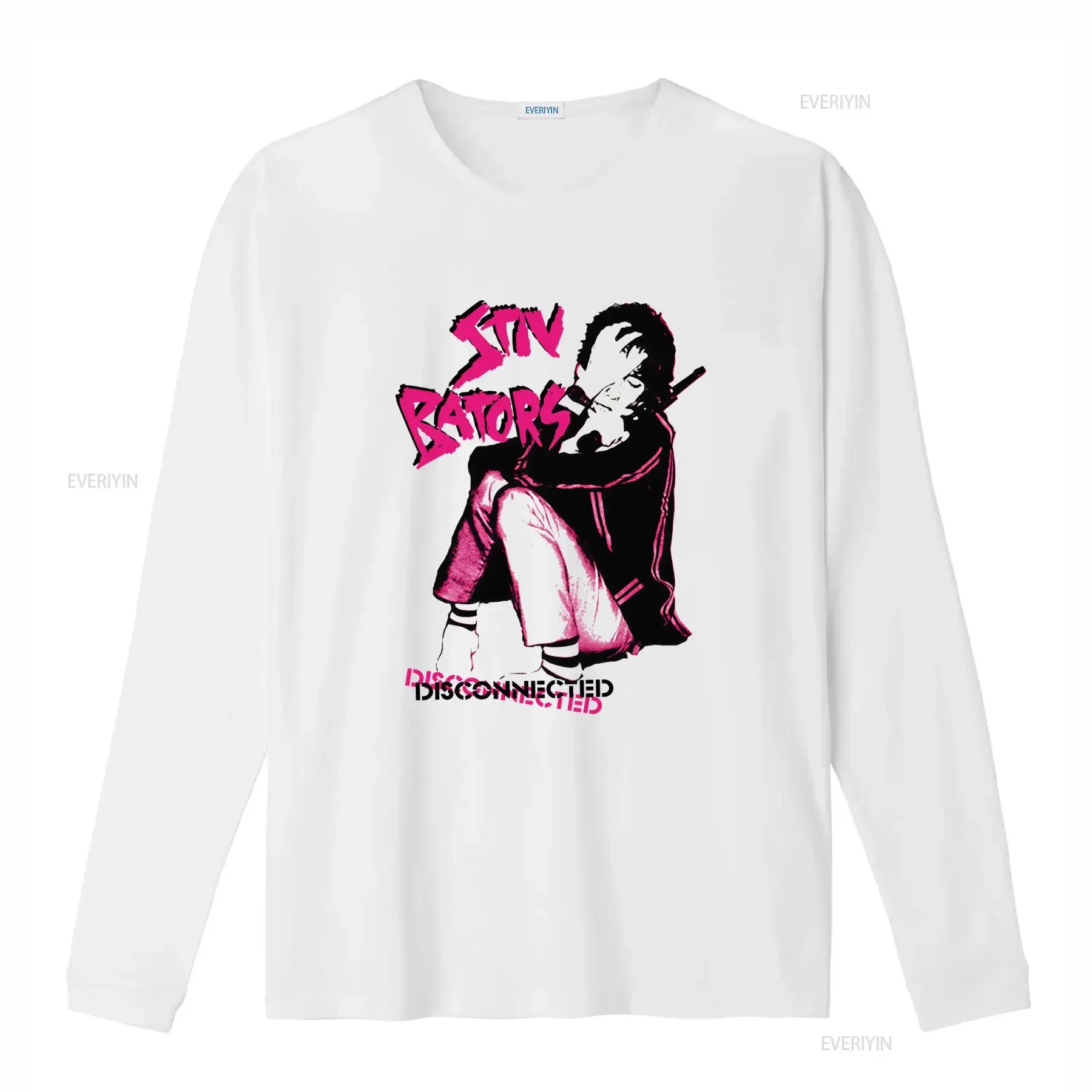 STIV BATORS Punk Rock T Shirt Streetwear Print vintage Washed Top For Everyday Wear Stretched Versatile Casual streetwear