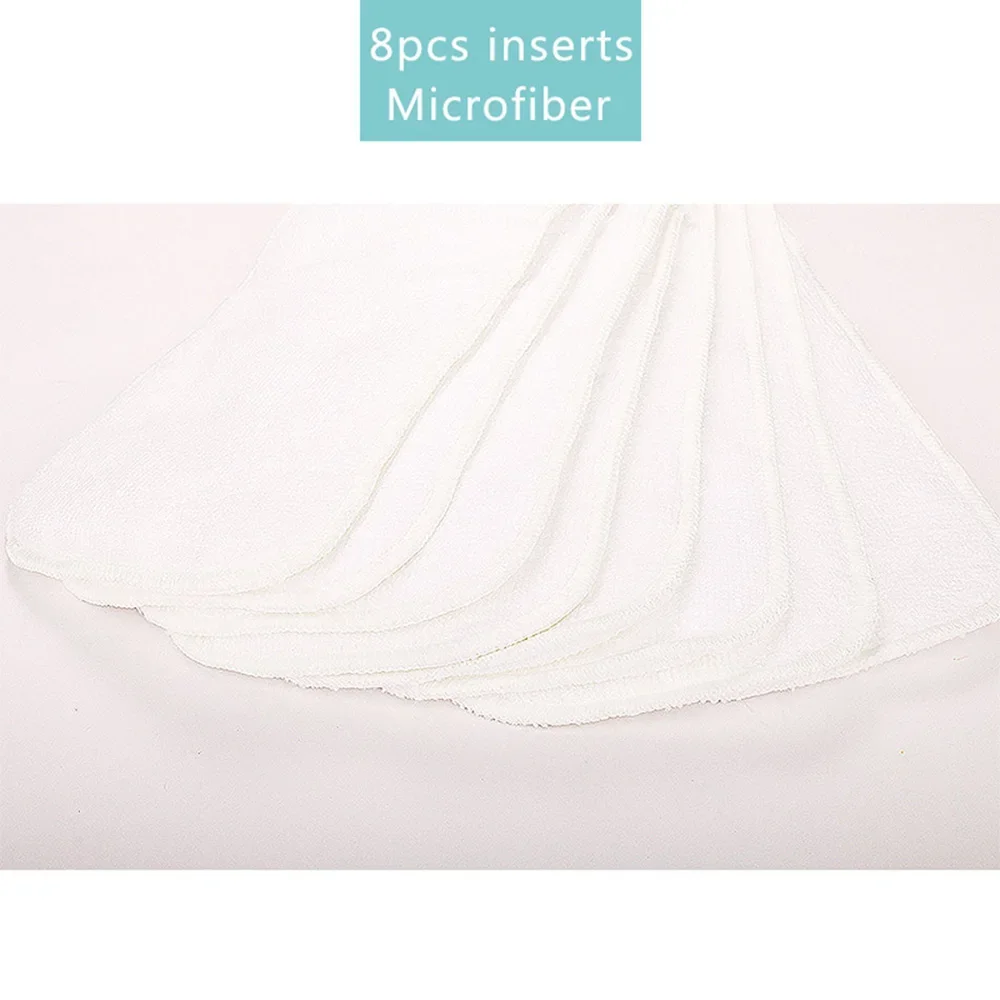 Cloth Diaper Inserts 3 Layers Microfiber Nappy Inserts 35x13.5cm Use Together With Pocket Cloth Diaper One Size