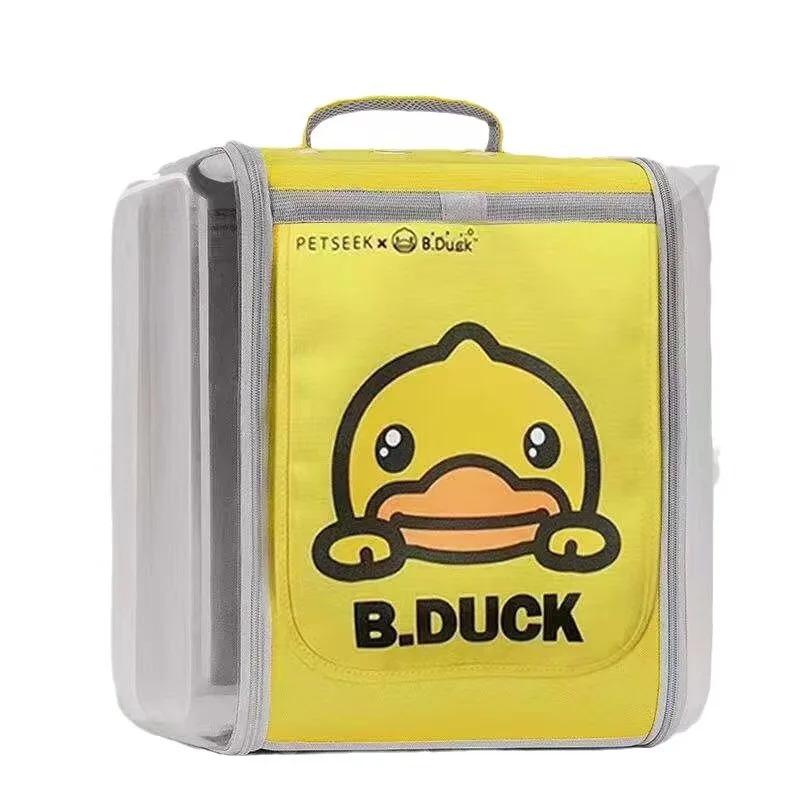 حقيبة سفر للقطط مستدامة ومحمولة من Petseek & B-Duck حقيبة ظهر للحيوانات الأليفة