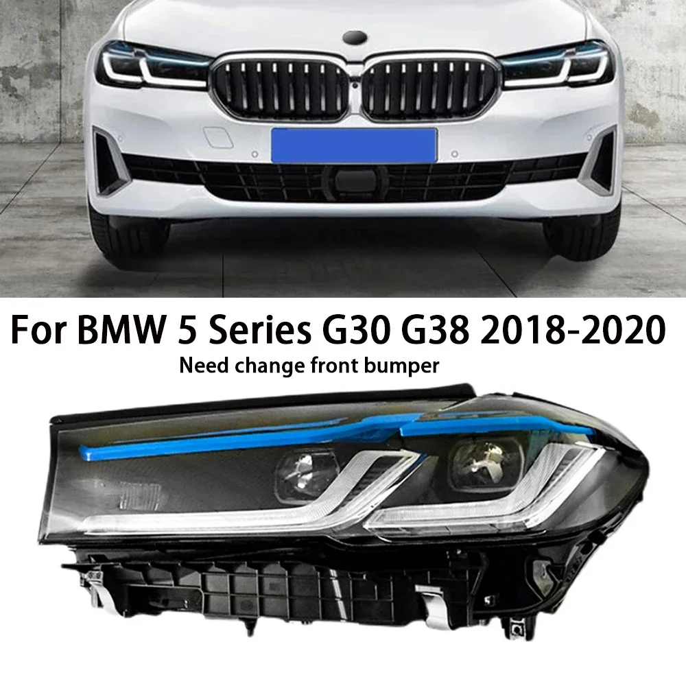 

Автомобильные передние фары для BMW G30, светодиодные фары G38 2018-2023 5 серии 525i 530i 535i 540i, фары DRL, сигнальные автоаксессуары