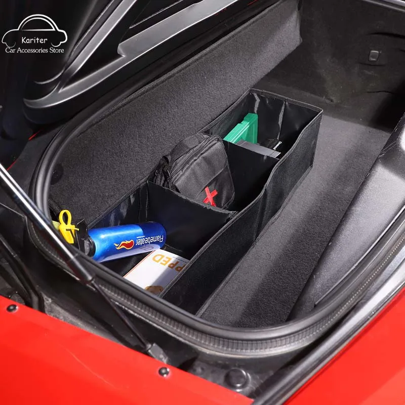 

For Chevrolet Corvette C7 2014-2019 Car Trunk Storage Box Extra Large Organizer Home Car Seat Organizer Car Accessories Interior