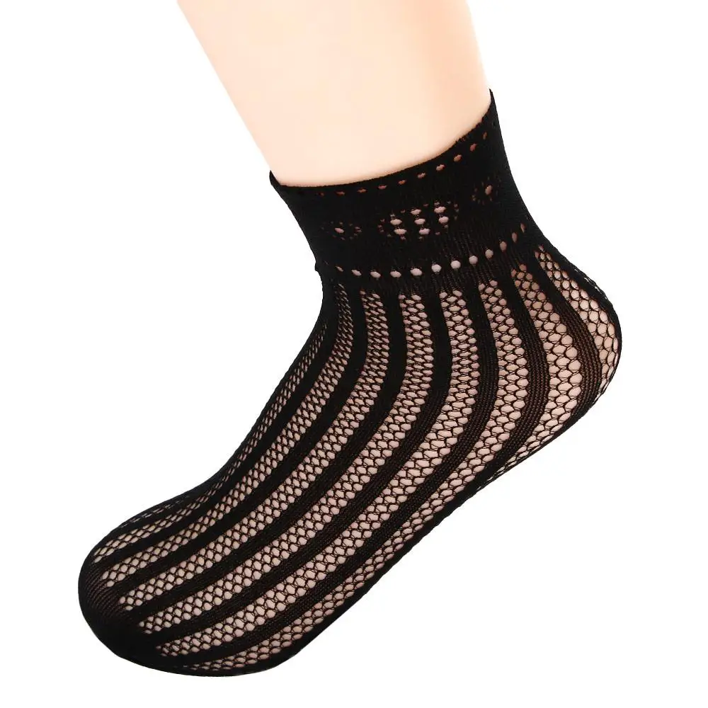 Hot Sale High Quality Sexy Black Mesh Stockings Women Short Ladies Socks Socks Foot Lace