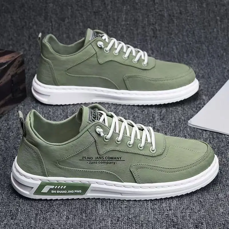 

Canvas Shoes Man Summer Breathable Men Casual Shoe Lace-up Lightweight Flat Shoes for Men Non-slip Wear-resistant Sport Sneakers