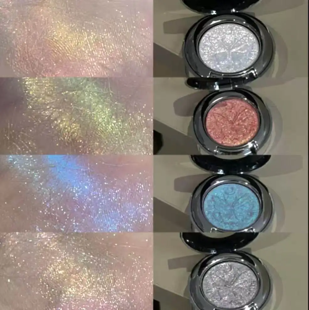FAICCIA Smoked Chameleon Flash Monochromatic Eyeshadow Polarized Purple Blue Brighten Fine Flash Makeup