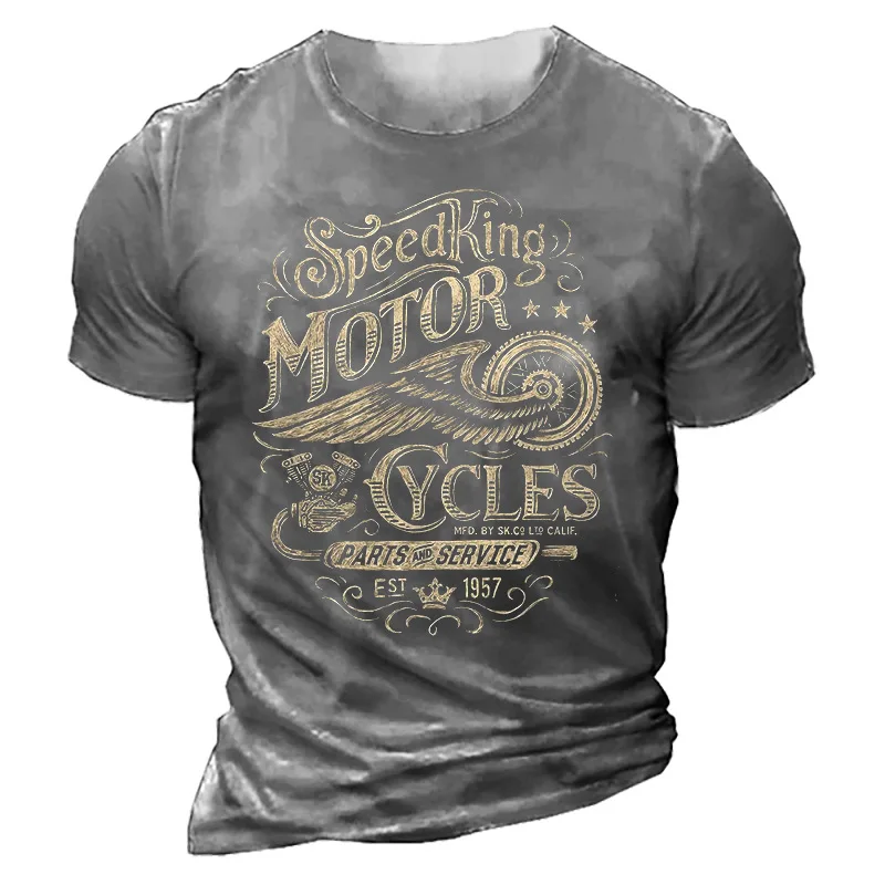 1976 T-Shirt Homme Moto T-Shirt Rennanzug Camiseta Shirt Herren 3D-Druck Motorrad T-Shirt Motor Biker Vintage Kurzarm