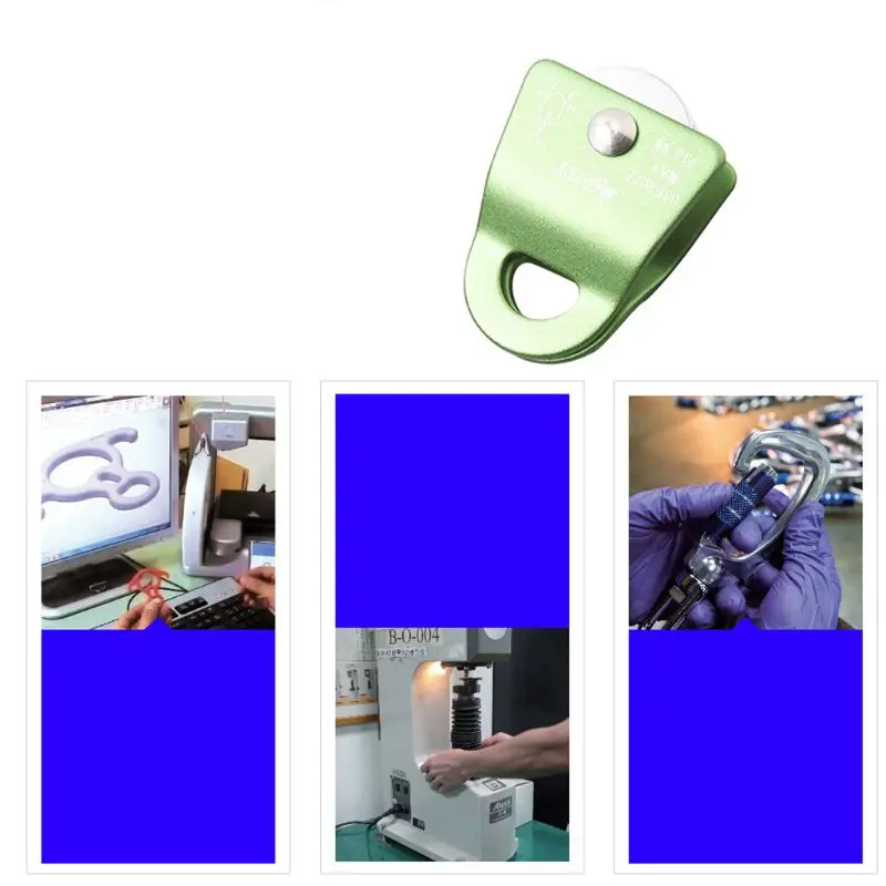 Active Pulley Block Swivel Pulley for Rock Climbing Rope Ice Belt Lifting Sling