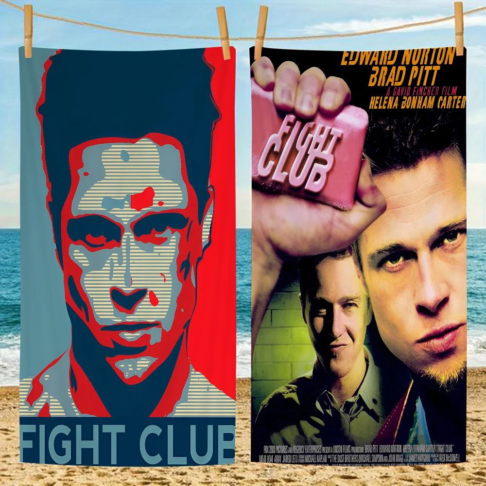 

Classic Movie Fight Club Microfiber Beach Towel Absorbent Quick Dry Soft Yoga Swimming Resort Mountain Climbing Towel