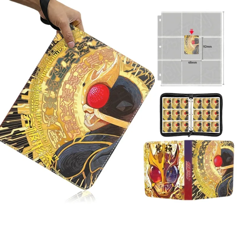 Kamen Rider Game Card Collection Millet Photo Album Zipper Binder Card Holder Applicable Badge Fashion Trendy Toy Luxury Gift